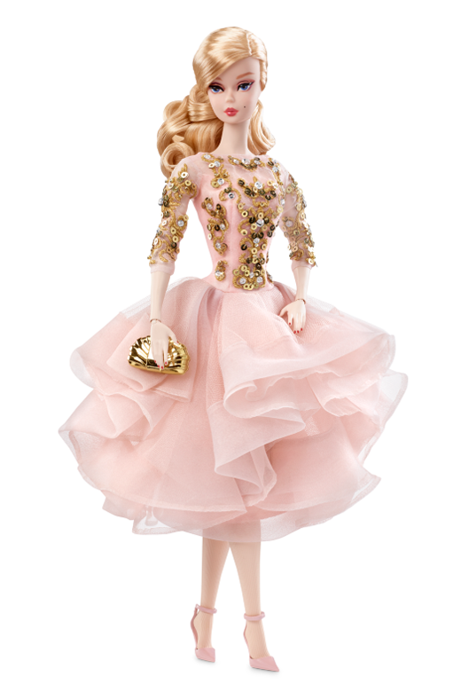 barbie chiffon ball gown